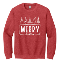 Load image into Gallery viewer, Merry Christmas Crew Sweatshirt (Three Color Options)