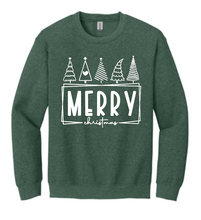 Load image into Gallery viewer, Merry Christmas Crew Sweatshirt (Three Color Options)