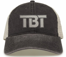 Load image into Gallery viewer, TBT Sequin Logo Washed Trucker Snapback Cap (Multiple Color Options)
