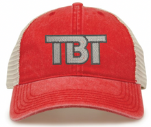Load image into Gallery viewer, TBT Sequin Logo Washed Trucker Snapback Cap (Multiple Color Options)