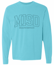 Load image into Gallery viewer, MISD Health Services Collegiate Long Sleeve Tee (Multiple Color Options)