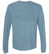 Load image into Gallery viewer, MISD Health Services Collegiate Long Sleeve Tee (Multiple Color Options)