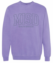 Load image into Gallery viewer, MISD Health Services Collegiate Sweatshirt (Multiple Color Options)