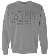 Load image into Gallery viewer, MISD Health Services Collegiate Sweatshirt (Multiple Color Options)