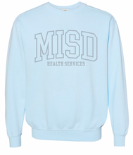 Load image into Gallery viewer, MISD Health Services Collegiate Sweatshirt (Multiple Color Options)