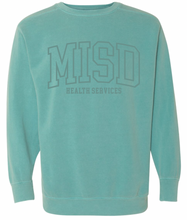 Load image into Gallery viewer, MISD Health Services Collegiate Sweatshirt (Multiple Color Options)