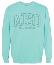 Load image into Gallery viewer, MISD Health Services Collegiate Sweatshirt (Multiple Color Options)