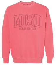 Load image into Gallery viewer, MISD Health Services Collegiate Sweatshirt (Multiple Color Options)