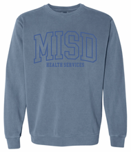 Load image into Gallery viewer, MISD Health Services Collegiate Sweatshirt (Multiple Color Options)