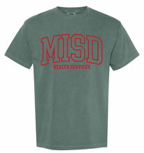 Load image into Gallery viewer, MISD Health Services Collegiate Tee ((Holiday Colors) Multiple Color Options)
