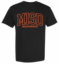 Load image into Gallery viewer, MISD Health Services Collegiate Tee ((Holiday Colors) Multiple Color Options)