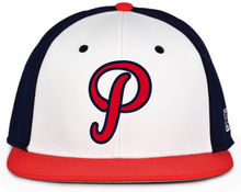 Load image into Gallery viewer, Patriots Fitted Diamond Mesh Baseball Cap with Puff Logo