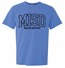 Load image into Gallery viewer, MISD Health Services Collegiate Tee (MISD Colors) Multiple Color Options)