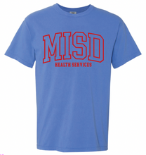 Load image into Gallery viewer, MISD Health Services Collegiate Tee (MISD Colors) Multiple Color Options)
