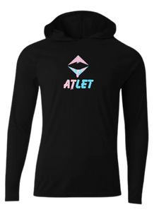 Atlet Drip Hooded Long Sleeve Performance-Black