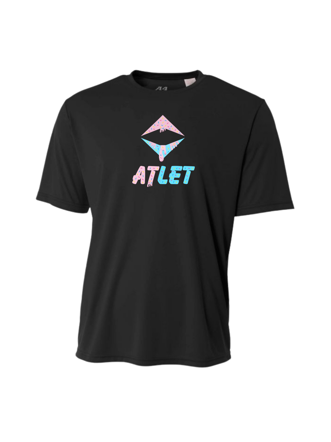 Atlet Drip Short Sleeve Performance Tee-Black