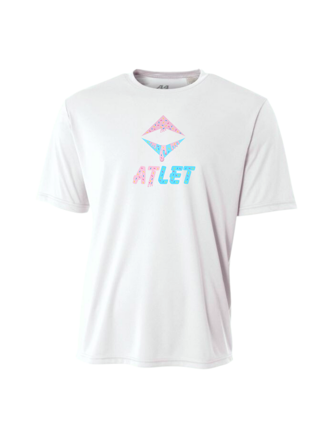 Atlet Drip Short Sleeve Performance Tee-White