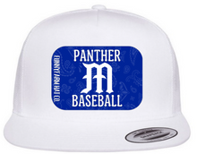 Load image into Gallery viewer, MHS Baseball Logo Funny Farm Hat Co. Option 2 (Two Cap Options)
