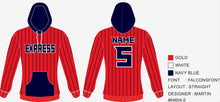 Load image into Gallery viewer, Express Baseball Player Hoodie
