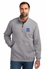 Load image into Gallery viewer, Carhartt 1/4 Zip Mid-Weight Logo Sweatshirt (Multiple Color Options)
