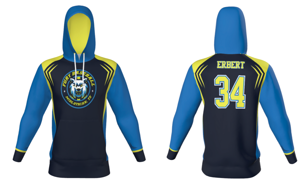 Fury Player Hoodie (Extended 15 Day Turn Around)