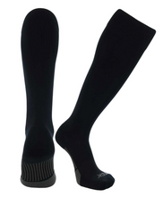 Load image into Gallery viewer, TCK Black Dugout Solid Sock
