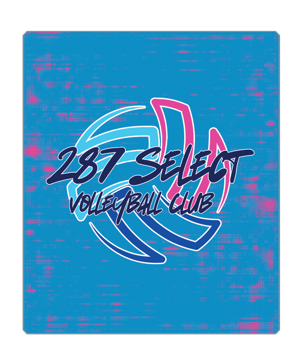 287 Select Club Volleyball Logo Fleece Blanket (Option 1)