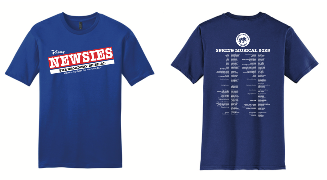 MHS Theatre Production of Newsies Tee