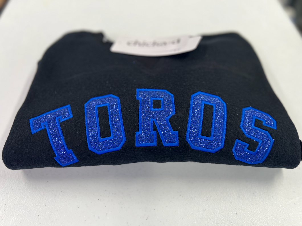 Toros Glitter Applique Sweatshirt