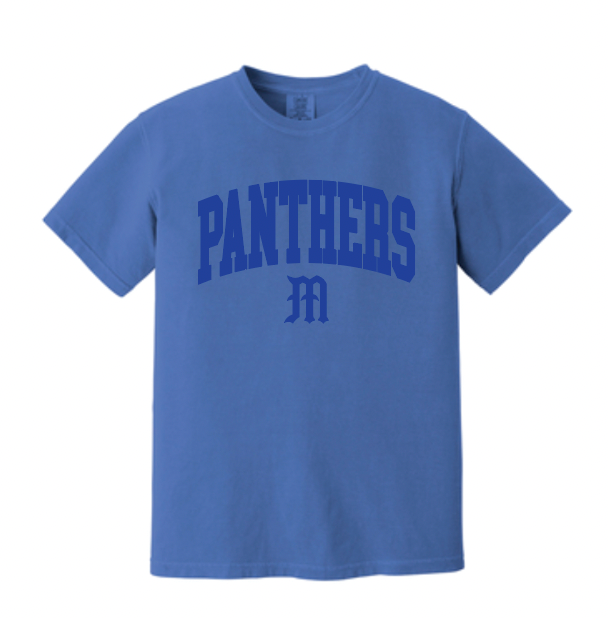 MHS Panther Baseball Collegiate Logo Apparel (Three Apparel Options)