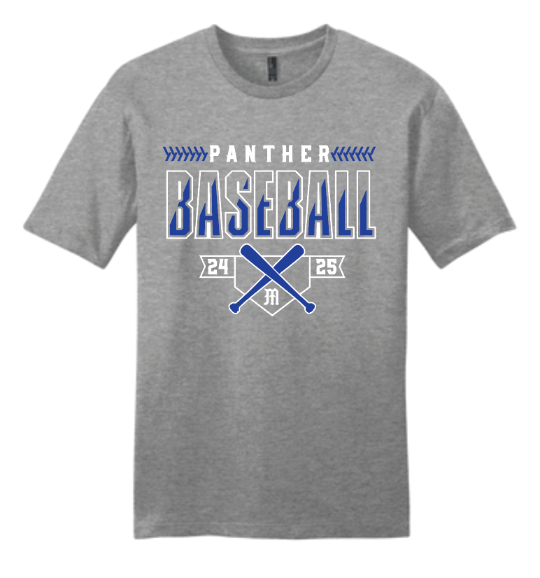 MHS Panther Baseball Bats Logo Apparel (All Apparel Options)