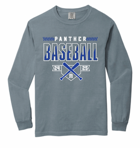 MHS Panther Baseball Bats Logo Apparel (All Apparel Options)