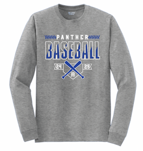 MHS Panther Baseball Bats Logo Apparel (All Apparel Options)