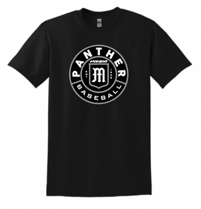 MHS Panther Baseball Round Logo Apparel (All Apparel Options)