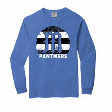 Load image into Gallery viewer, MHS Panther Baseball Stripe Logo Apparel (All Apparel Options)
