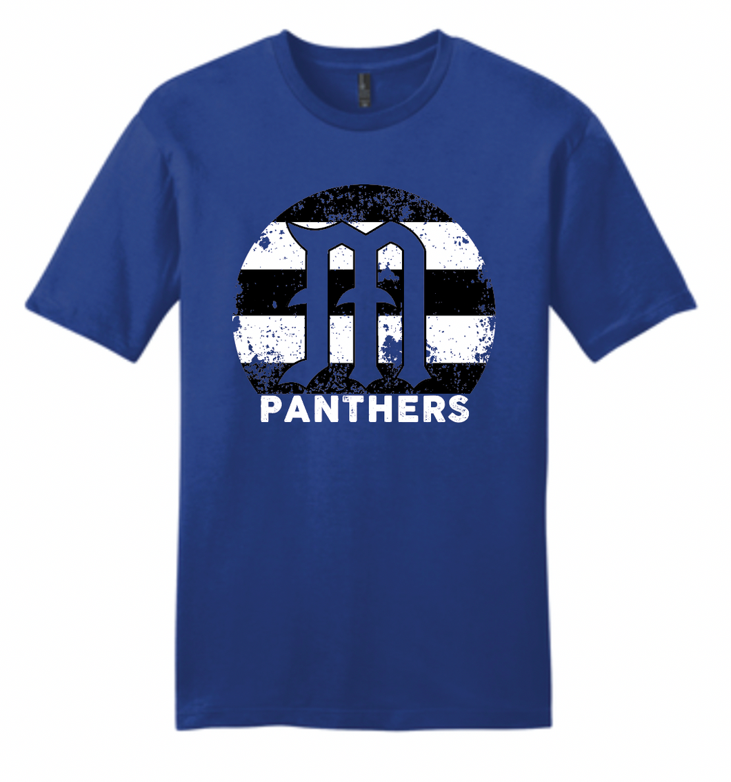 MHS Panther Baseball Stripe Logo Apparel (All Apparel Options)