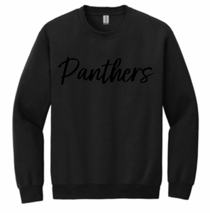 MHS Panther Baseball Puff Panthers Crew Sweatshirt