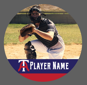 Arlington Twins Baseball Custom 3" Player Button