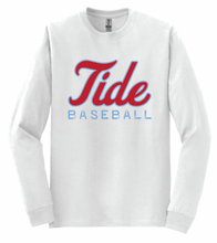 Load image into Gallery viewer, Tide Baseball Script Apparel  (All Apparel Options)(Youth)
