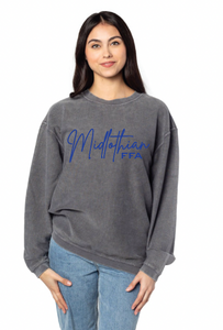 Midlothian FFA Script Corded Crew Pullover (Multiple Color Options)