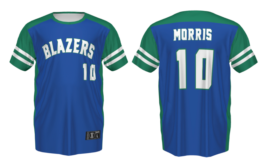 Blazers T-Ball Jersey (Youth and Adult)