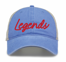 Load image into Gallery viewer, Texas Legends Script Trucker Snapback Cap (Multiple Color Options)
