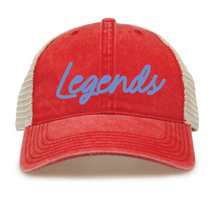 Load image into Gallery viewer, Texas Legends Script Trucker Snapback Cap (Multiple Color Options)
