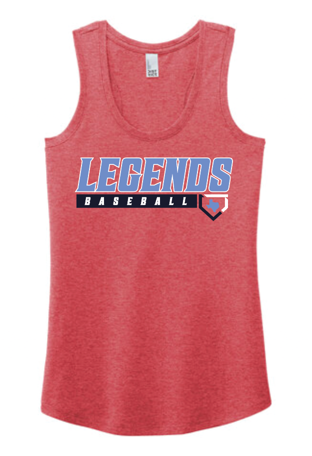 Texas Legends Ladies Tank-Red