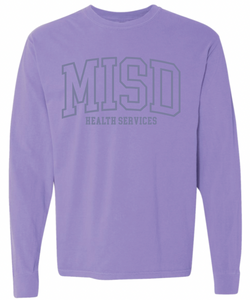 MISD Health Services Collegiate Long Sleeve Tee (Multiple Color Options)