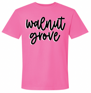 Walnut Grove Script Short Sleeve Tee (Multiple Color Options)