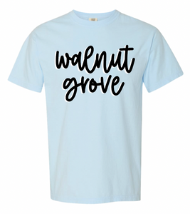 Walnut Grove Script Short Sleeve Tee (Multiple Color Options)