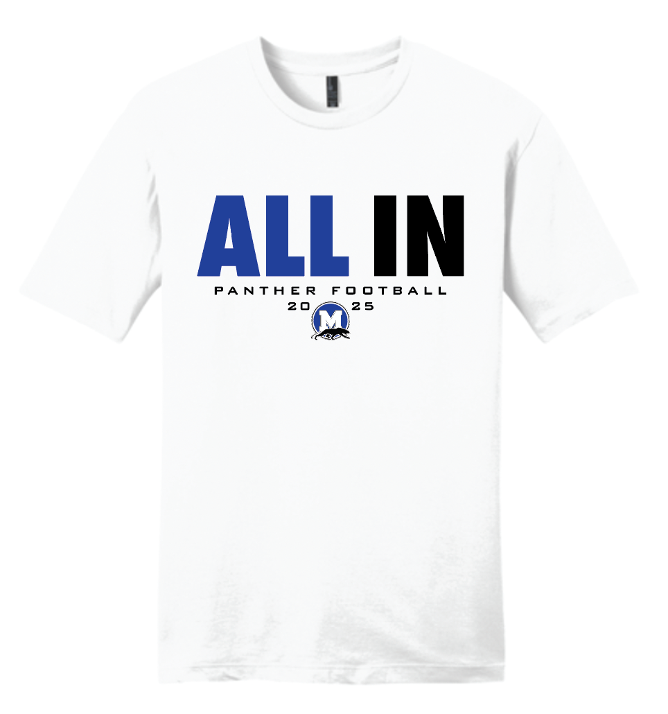 Panther Football All In Apparel (Multiple Apparel Options)