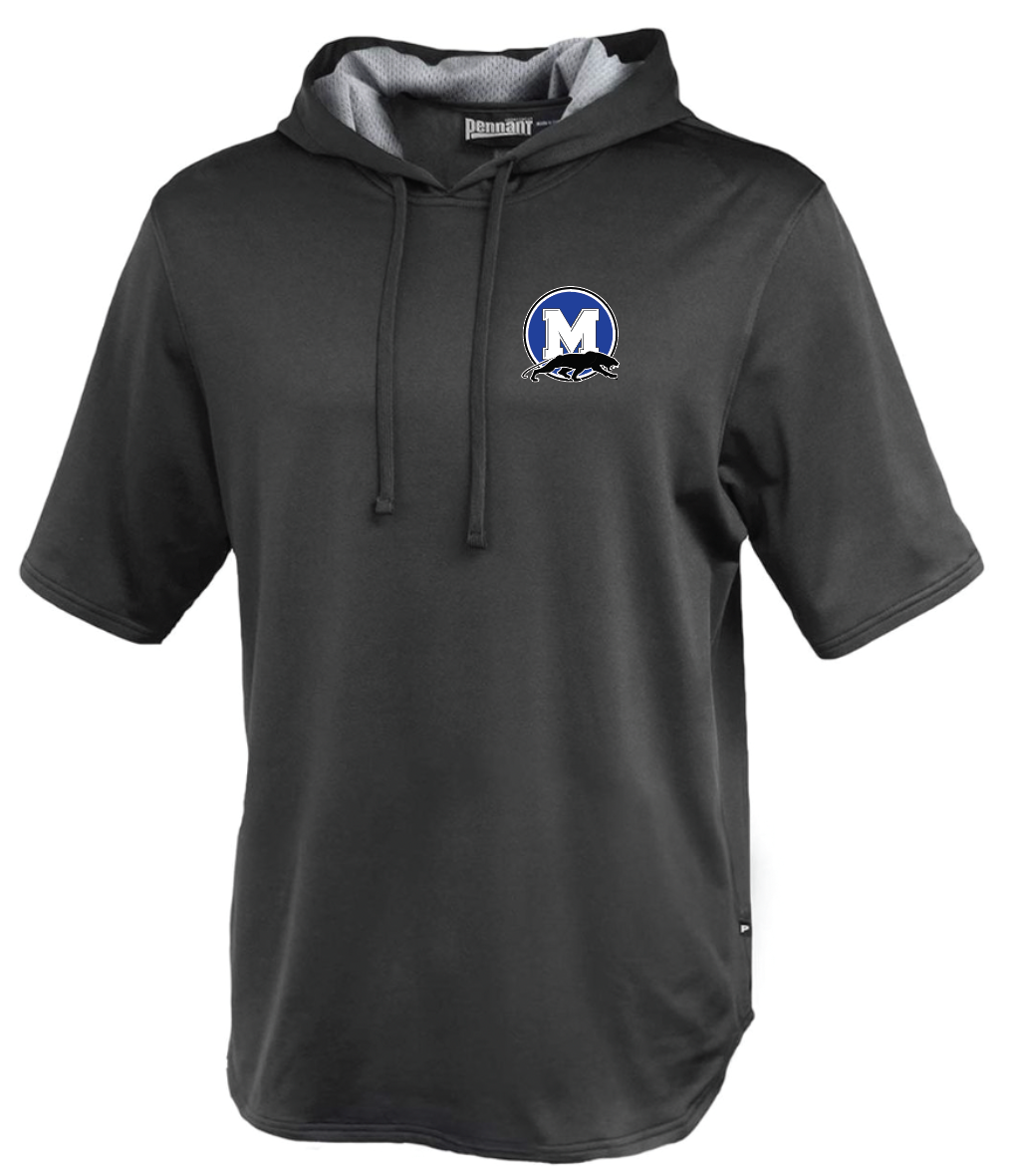 Panther Football Logo Short Sleeve Warm Up Hoodie