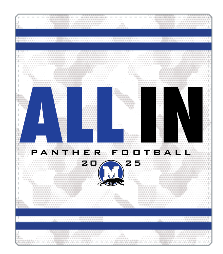 Panther Football Fully Sublimated Fleece Blanket-Option 1